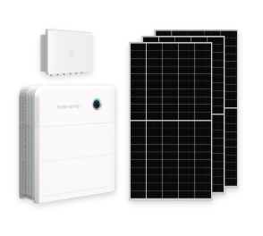 SigenStor 15 kW three-phase inverter with 18 kWh battery and 18 × 600 W solar panels, large three-phase home producing up to 1700 kWh per month