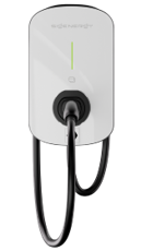 Sigen EV AC Charger 22kW home charger mounted on a wall