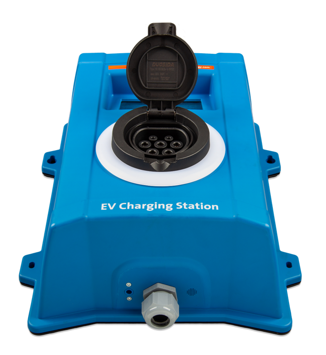 EV charging station unit, Synergy supplies and installs commercial and fleet charging